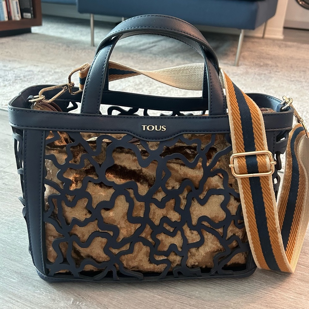 Medium Navy Blue Kaos Shock Tote Bag